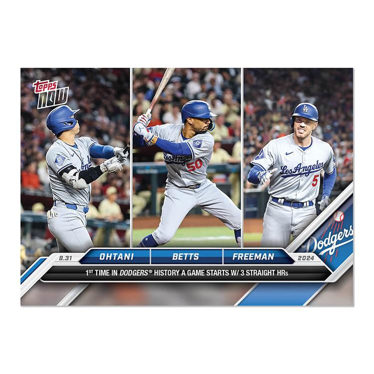 Topps 大谷翔平 #0620 ドジャース史上初3打席連続HRで試合開始！ 1st