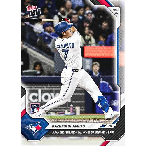 Topps 岡本和真 #0025 ついに炸裂！メジャー初ホームラン JAPANESE