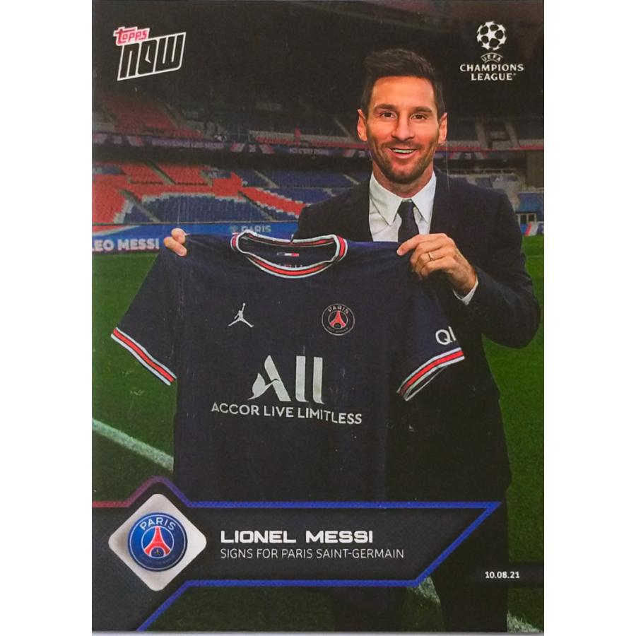 リオネル・メッシ #0012 パリ・サンジェルマンと契約 LIONEL MESSI SIGNS FOR PARIS SAINT-GERMAIN 2021 Soccer Topps Now | Topps