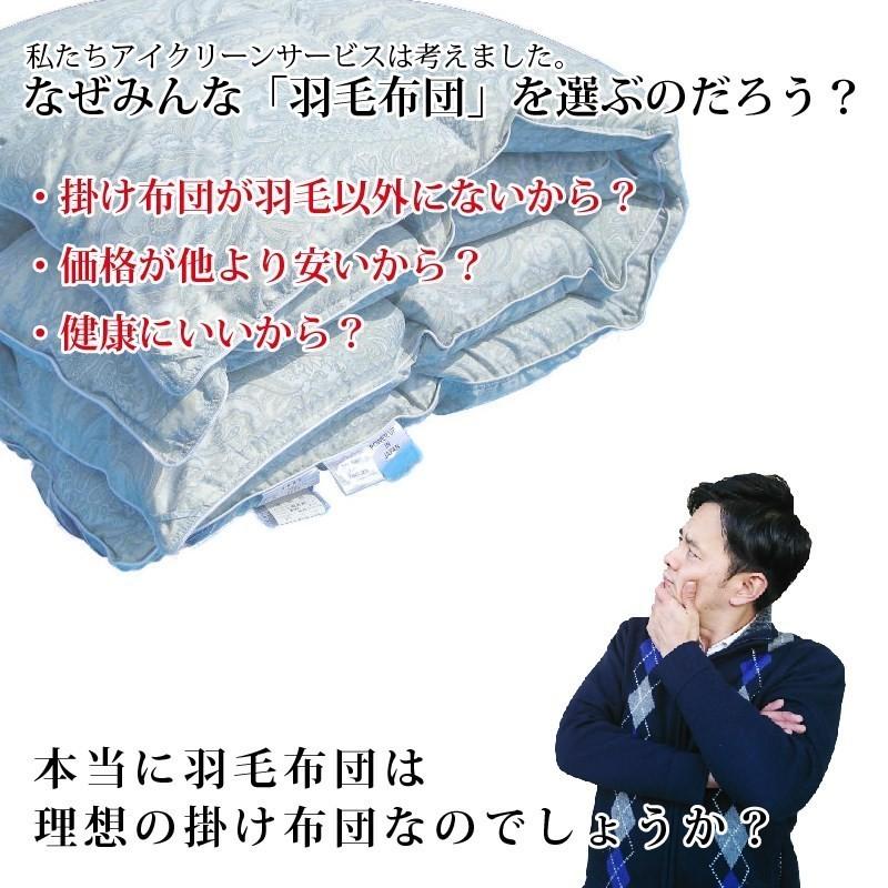 洗える掛けふとん 羽毛の使い心地  ダウンフィール掛けふとん クィーン｜futon-ai-clean｜16