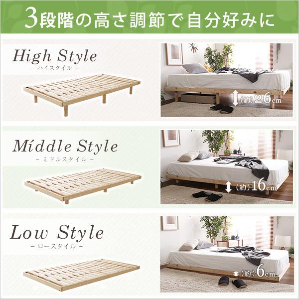 総檜脚付きすのこベッド(シングル) 【Pierna-ピエルナ-】 : 布団販売と