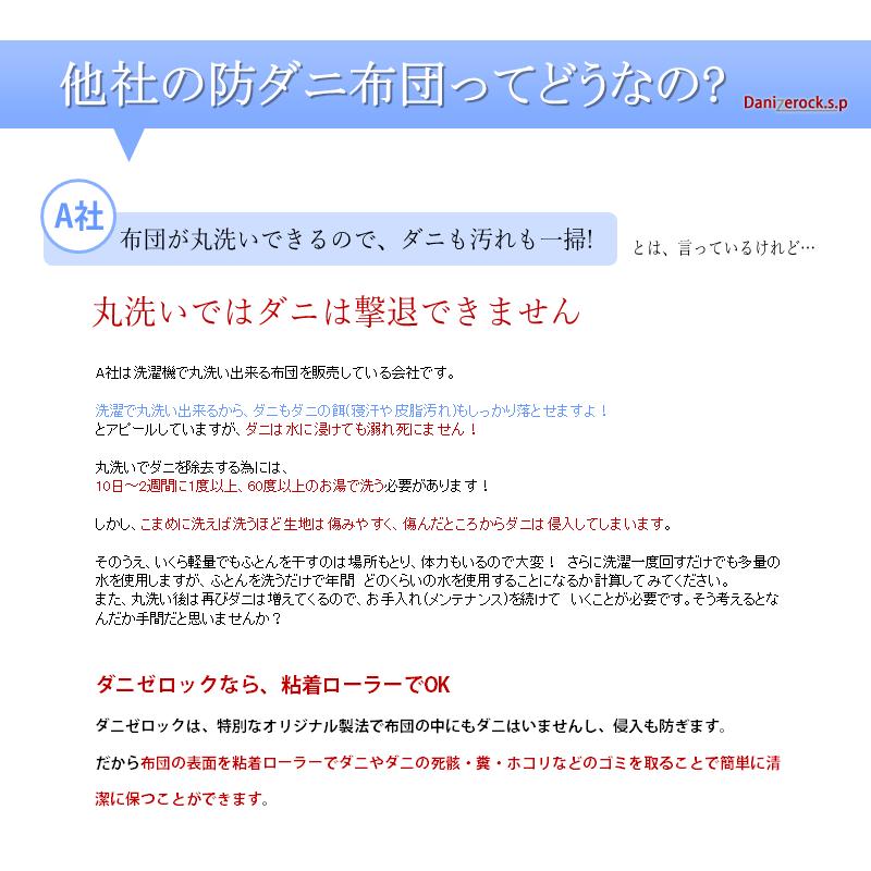 防ダニ布団  4点セット ダニゼロックsp ダブル 掛け・敷き・マクラ2個の画像