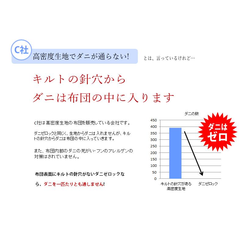 防ダニ布団  4点セット ダニゼロックsp ダブル 掛け・敷き・マクラ2個の画像