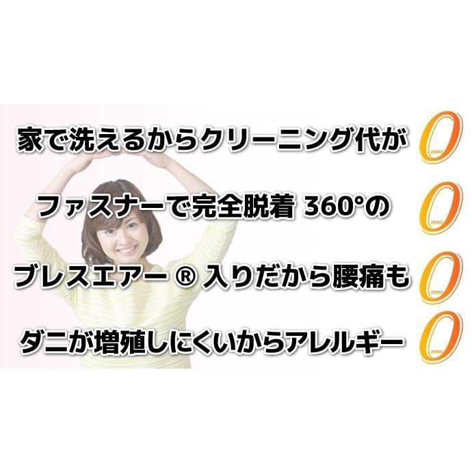 【体圧分散】 宙に浮く寝心地！自宅で洗える布団 体圧分散敷きふとん「ゼロ」 シングル ブレスエアー 敷布団 【国産】 使った後でも30日間返品可能 |  | 01
