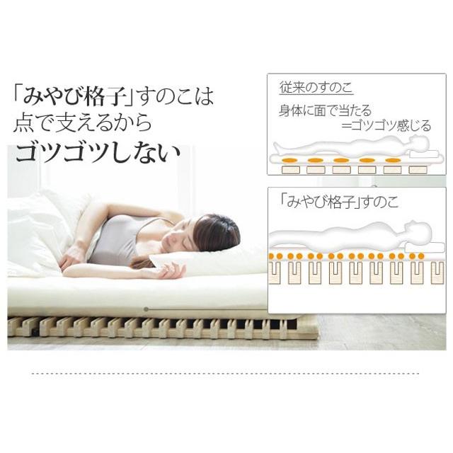 すのこベッド 干せるタイプ 【送料無料※一部地域除く】 □代金引換不可