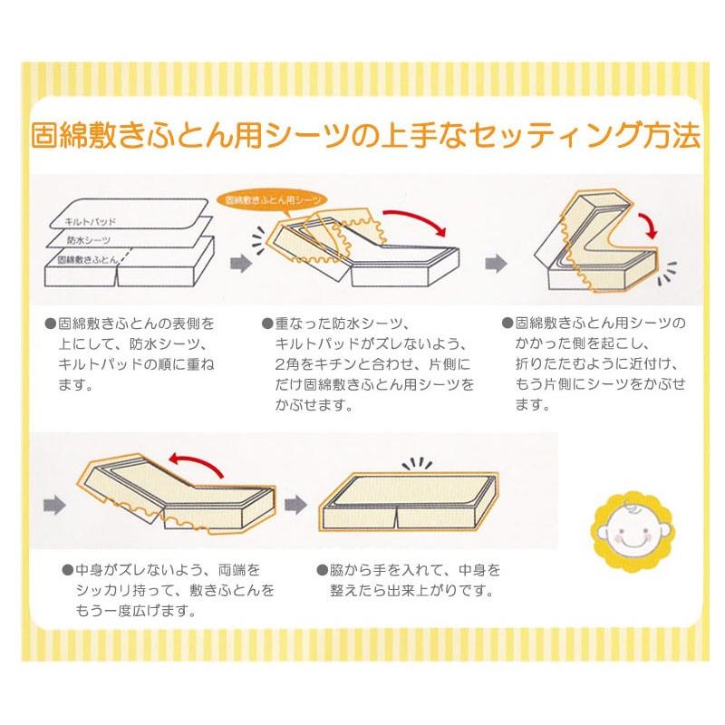西川（nishikawa） 日本製 ベビー固綿敷き用シーツ 綿100％ サイズ70