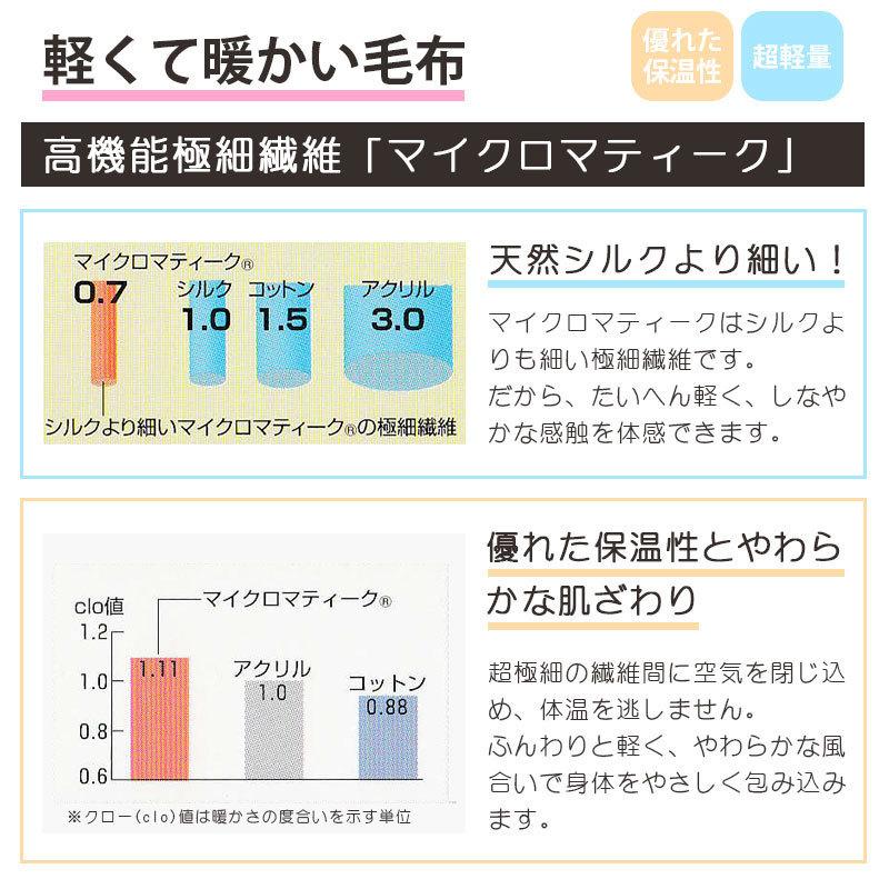 ダクロン マイクロマティーク 毛布 ファルベ シングル 140×210cm 山甚