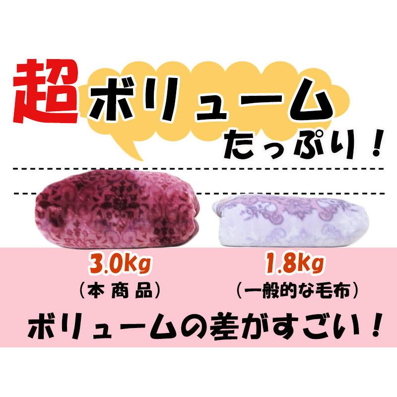 昭和西川 3.0kg 2枚合わせ毛布 シングルサイズ 洗える エリ付き 合わせ毛布  ズレにくい 二重毛布 寒がり 冷え性 西川 毛布 ブランケット ポリエステル｜futon-de-happy｜03