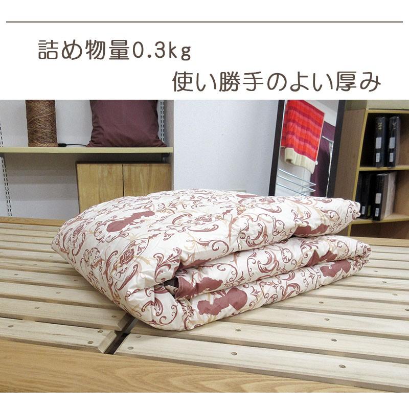 西川 京都西川 日本製 羽毛肌布団 ダウン85％ 0.3kg 綿100