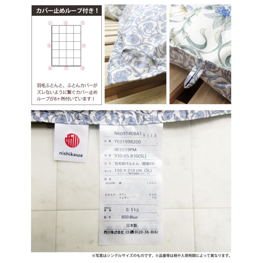 西川 ポーランド産 羽毛掛け布団 230×210 cmキングロング 西川 ポーランド産 羽毛掛け布団 230×210 cmキングロング 西川