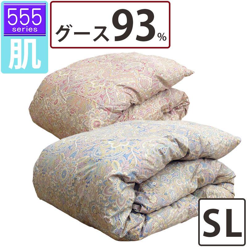 羽毛布団 夏用 羽毛肌布団 グース93% シングル 150×210 立体キルト 80