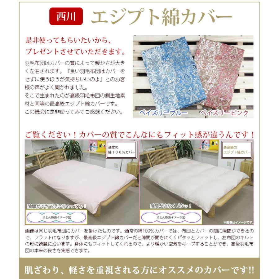 西川（nishikawa） 羽毛布団 シングルサイズ ロシア産 マザーグース93