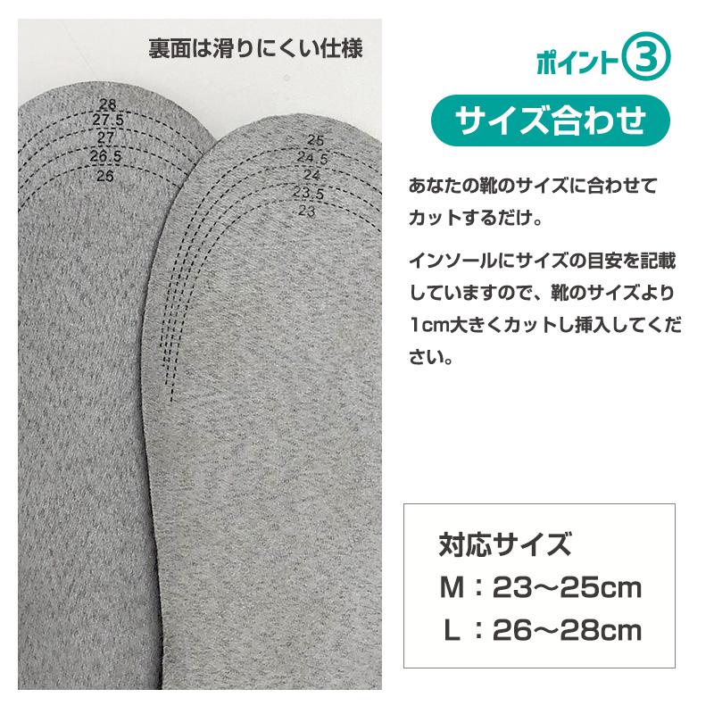 ジェル インソール M L ゼログラビティ 無重力 クッション くつ 中敷