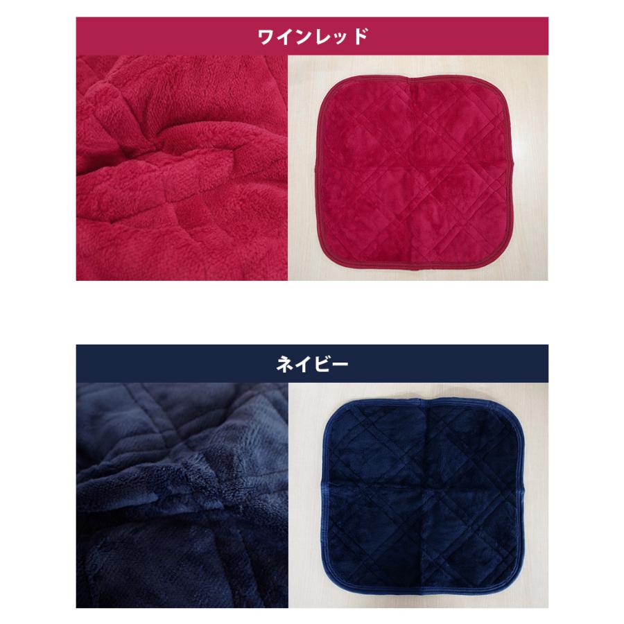 洗える おぼろ調 シートクッション（4枚組）マイクロファイバー 紐付き