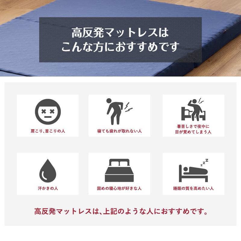 高反発マットレス 体圧分散 ライズ ゼログラビティ ダブル スリープ