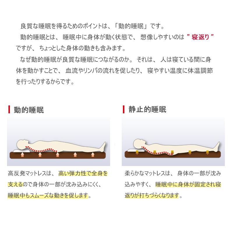 硬め 高反発 マットレス 極厚 ライズ ゼログラビティ ダブル スリープマジック ウレタン 140×195×12.5cm 350N 身体を点で支える 三つ折り 体圧分散_12