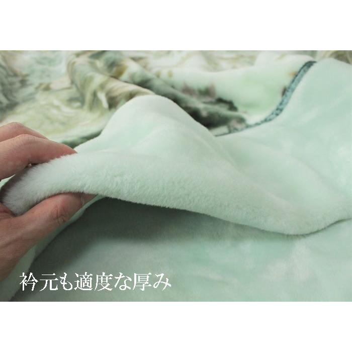 温泉毛布 衿付き2枚合わせ毛布 シングル プレミアムシルキータッチ
