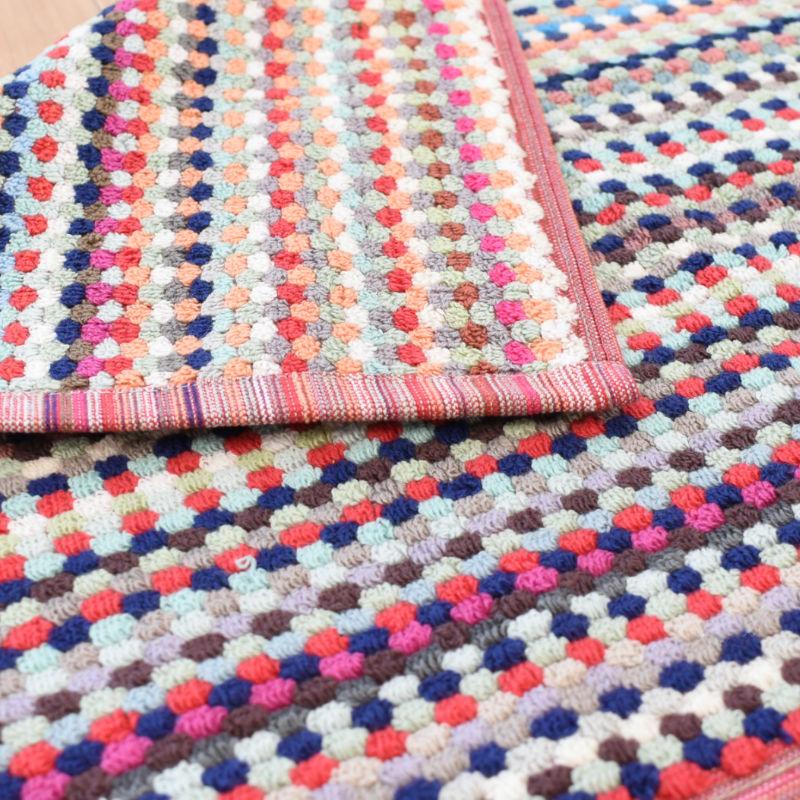 MISSONIバスマット新品未使用品 タオル地バスマット 45×60cm 綿100％ 残糸バスマット 色柄