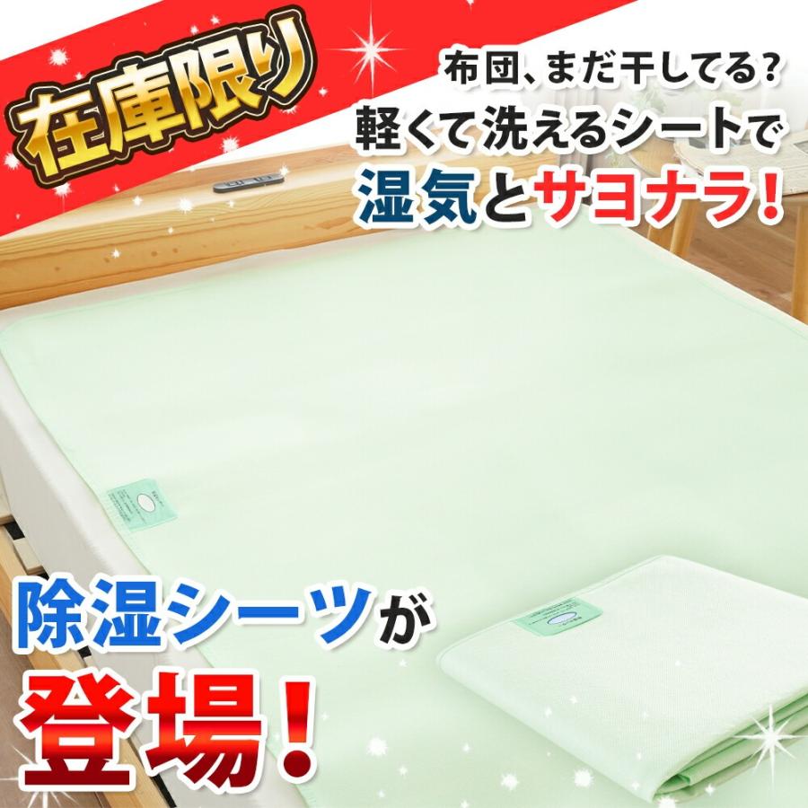 除湿シート シングル 3枚セット 90×180cm 洗える 除湿マット 除湿