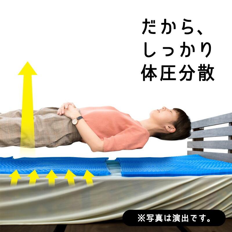 マットレストッパー シングル ゼログラビティ 2層タイプ 厚み2cm 体圧