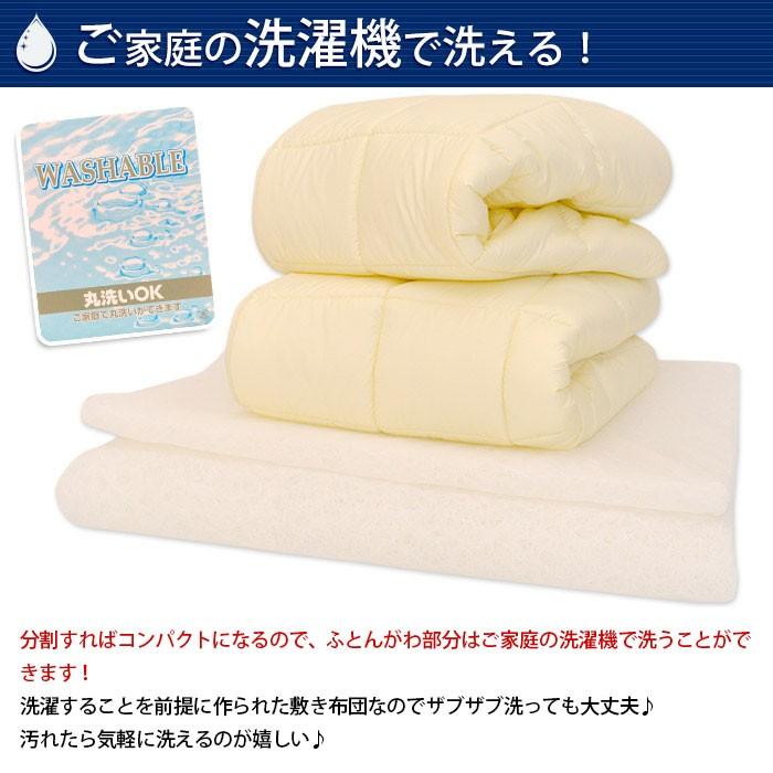 洗える敷き布団 ダブル 日本製 東洋紡エアーサポート＆ダクロン Mat