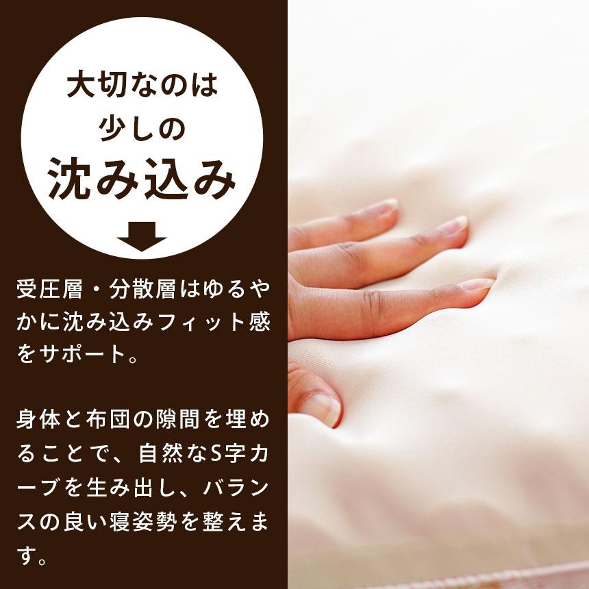 西川（nishikawa） 敷布団 マットレス ダブル 点で支える健康敷き