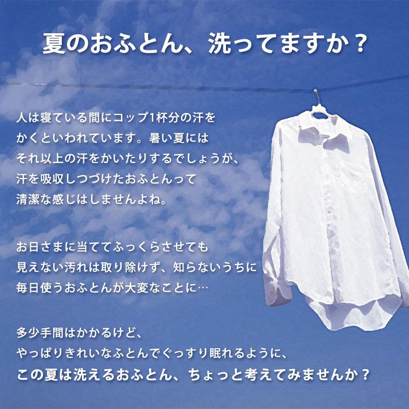 洗える肌掛け布団 シングル 日本製 インビスタ ダクロン フレッシュ 7-hole 夏 ウォッシャブル肌布団 洗濯 自宅 ふとん |  | 07