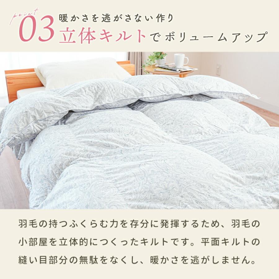 西川 羽毛合掛け布団 シングル シングルロング ホワイトダック