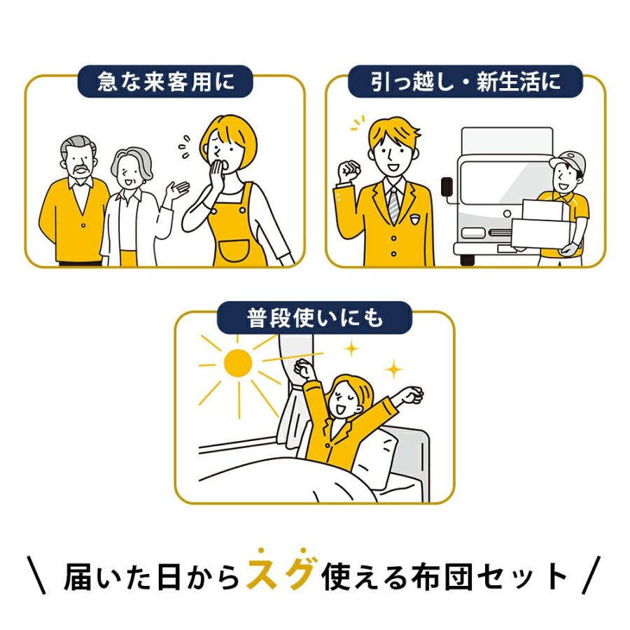 布団セット シングル 西川 布団3点セット 掛け布団 マットレストッパー 枕 シンプル 新生活 来客用 圧縮 | 西川 | 01