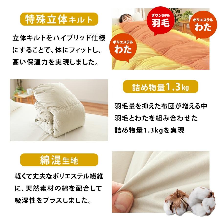 布団セット シングル 西川 布団3点セット 掛け布団 マットレストッパー 枕 シンプル 新生活 来客用 圧縮 | 西川 | 05