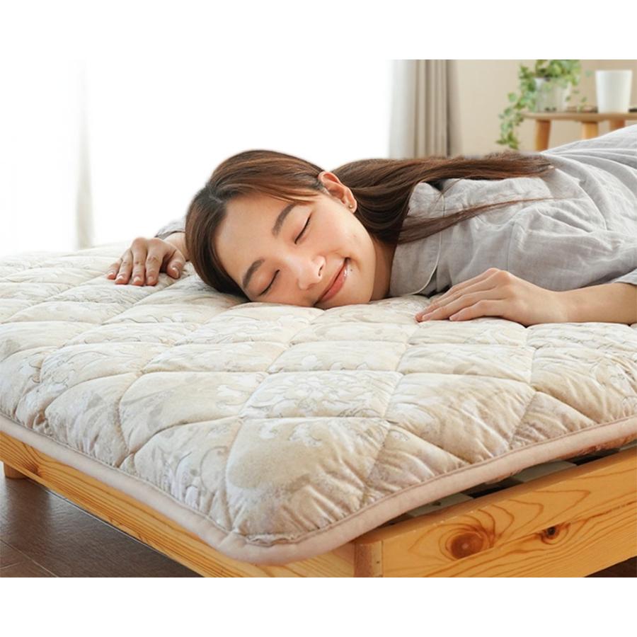 羊毛 敷布団 敷き布団 シングル 日本製 テイジン 抗菌 防ダニ 防臭わた