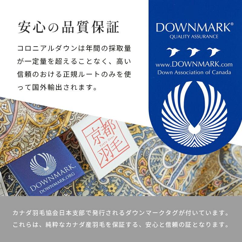 羽毛布団 ダブル カナダ産グースダウン93% 1.7kg 400dp 日本製 完全