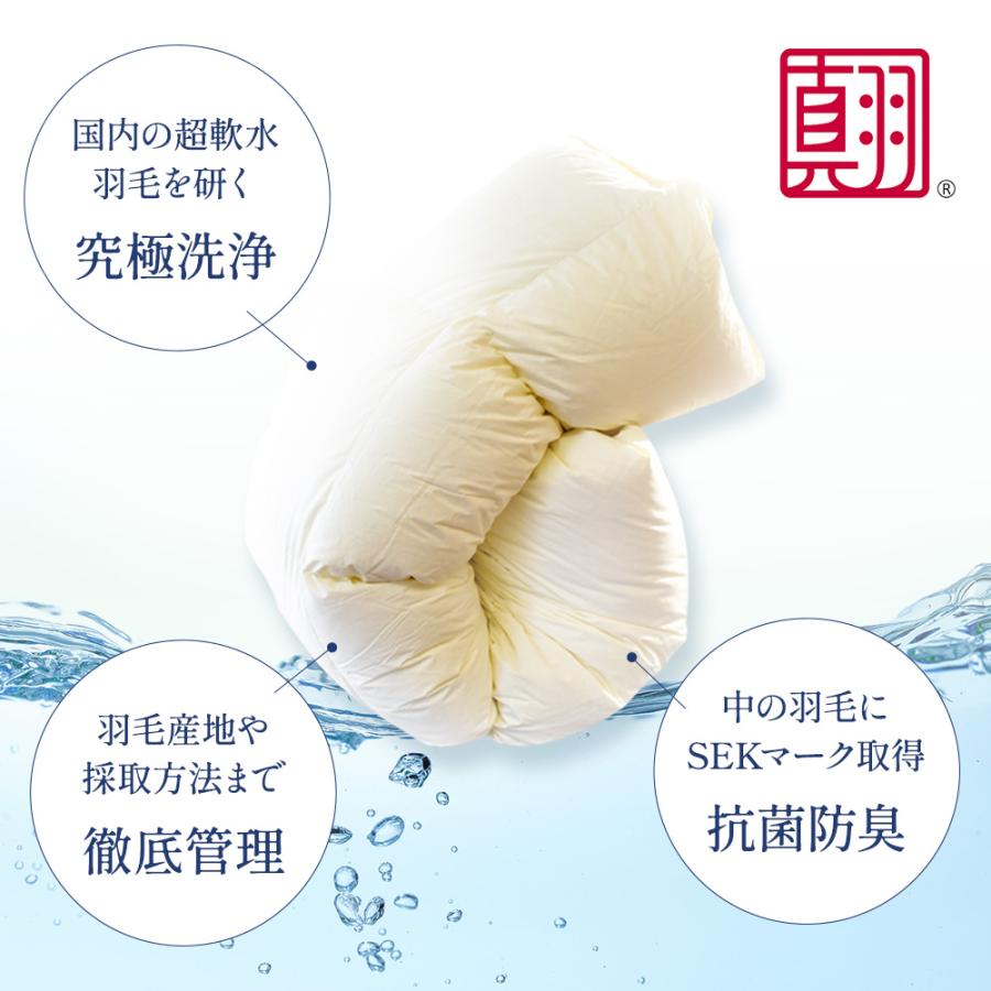 羽毛布団 ダブル超ロング プレミアムゴールドラベル マザーグース95