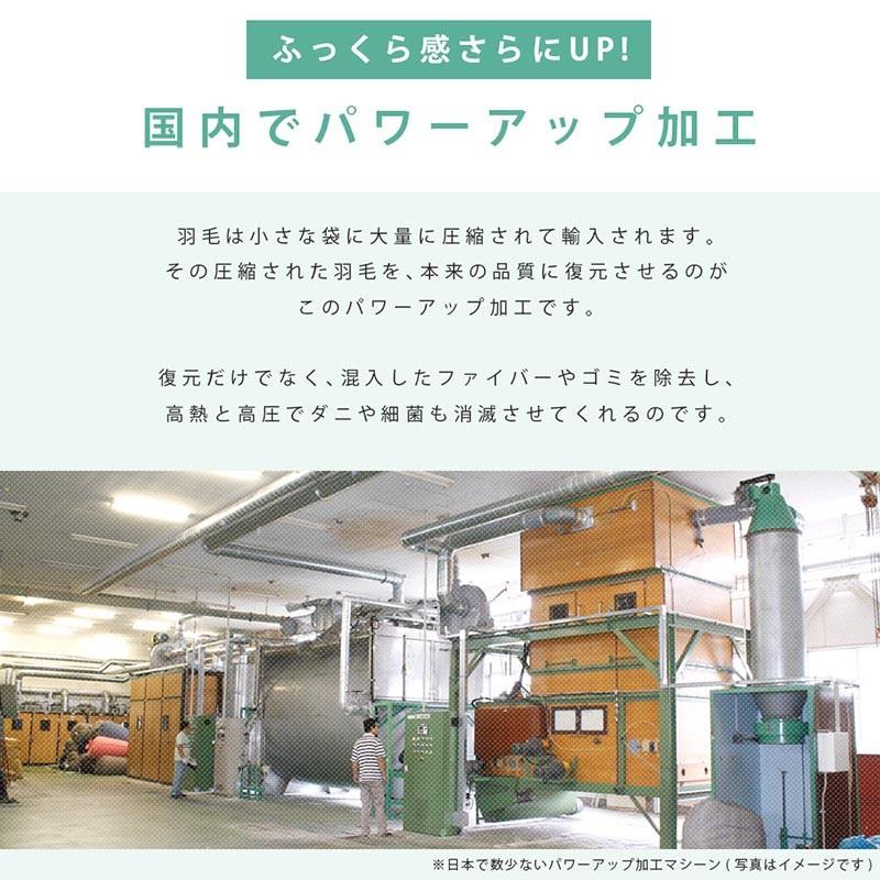 羽毛布団 ダブル 暖かい布団 ポーランド産ダウン93％ 1.6kg 日本製 羽毛掛け布団 ふとん ロイヤルゴールドラベル |  | 24