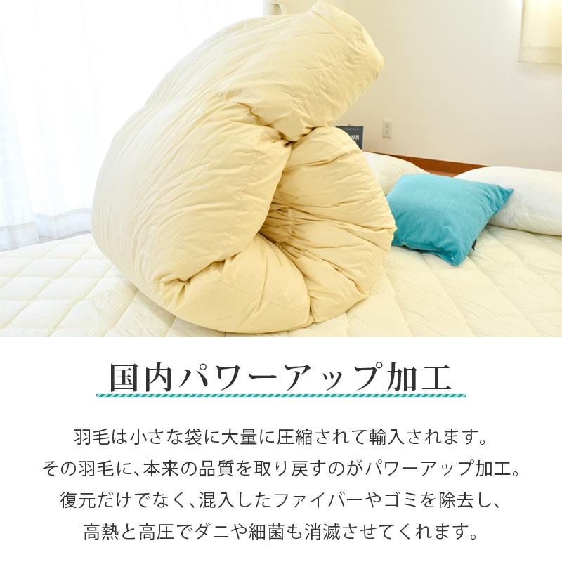 羽毛布団 クイーン ダウン93％ 1.6kg 日本製 殺菌 消臭 防カビ
