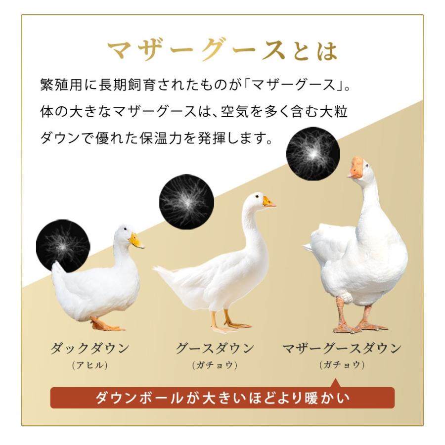 羽毛布団 ダブル マザーグース ダウン97％ 1.4kg 日本製 掛け布団