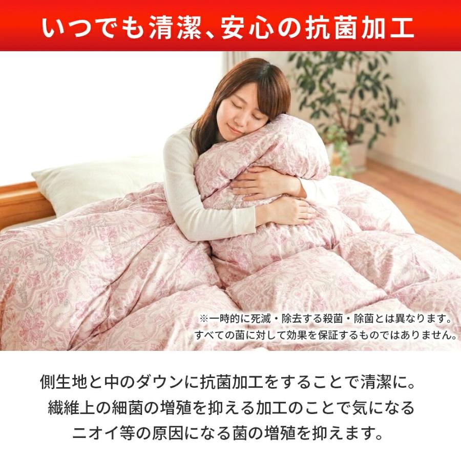 西川（nishikawa） 羽毛布団 ダブル フランス産 グレーダックダウン90