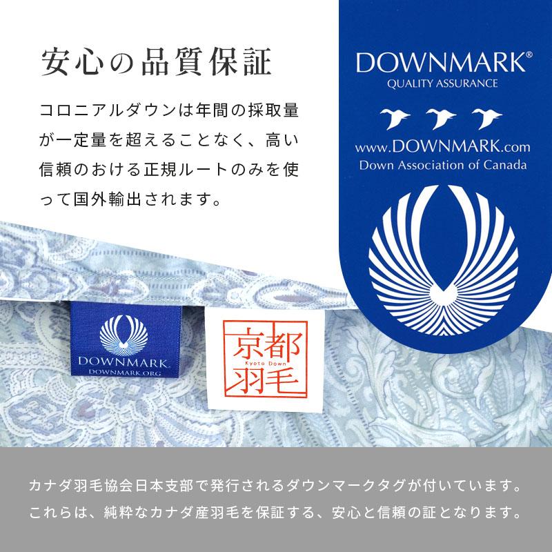羽毛布団 ダブル カナダ産 マザーグースダウン95％ 1.8kg 日本製