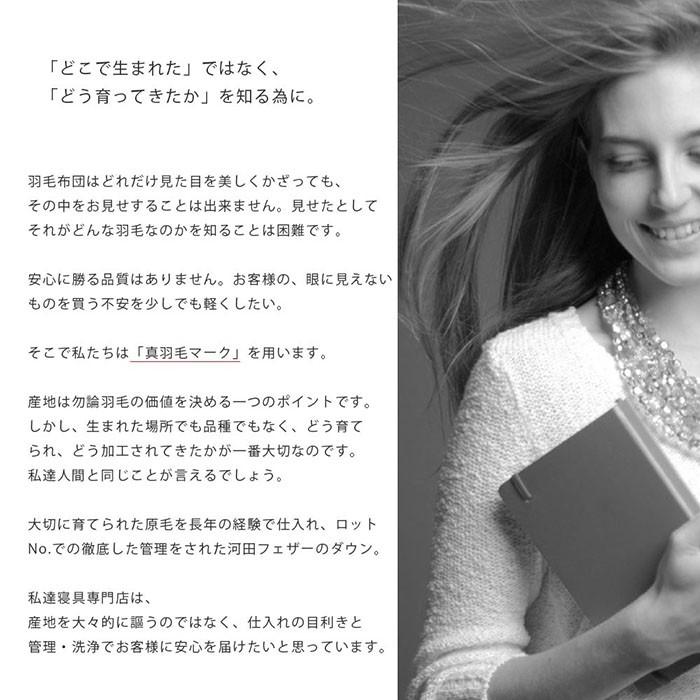 羽毛布団 ダブル 日本製 フランス産ダウン90％ 1.3kg 国内洗浄 羽毛