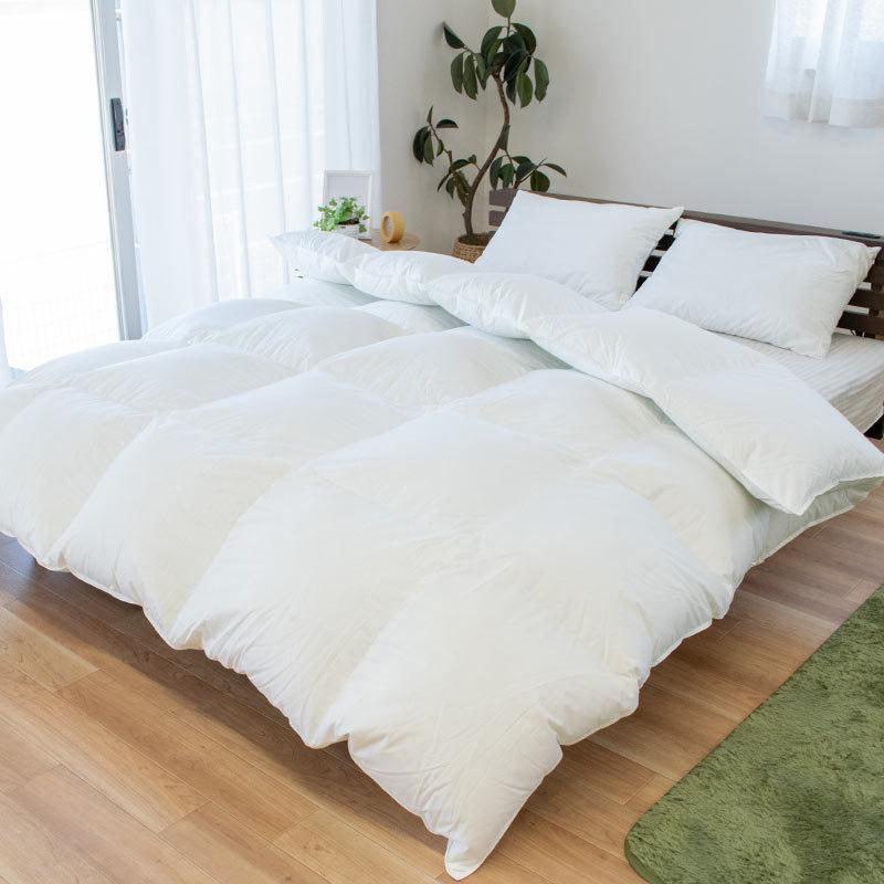 羽毛布団 キング ダウン93％ 増量2.0kg 消臭・抗菌デオパワー 制菌