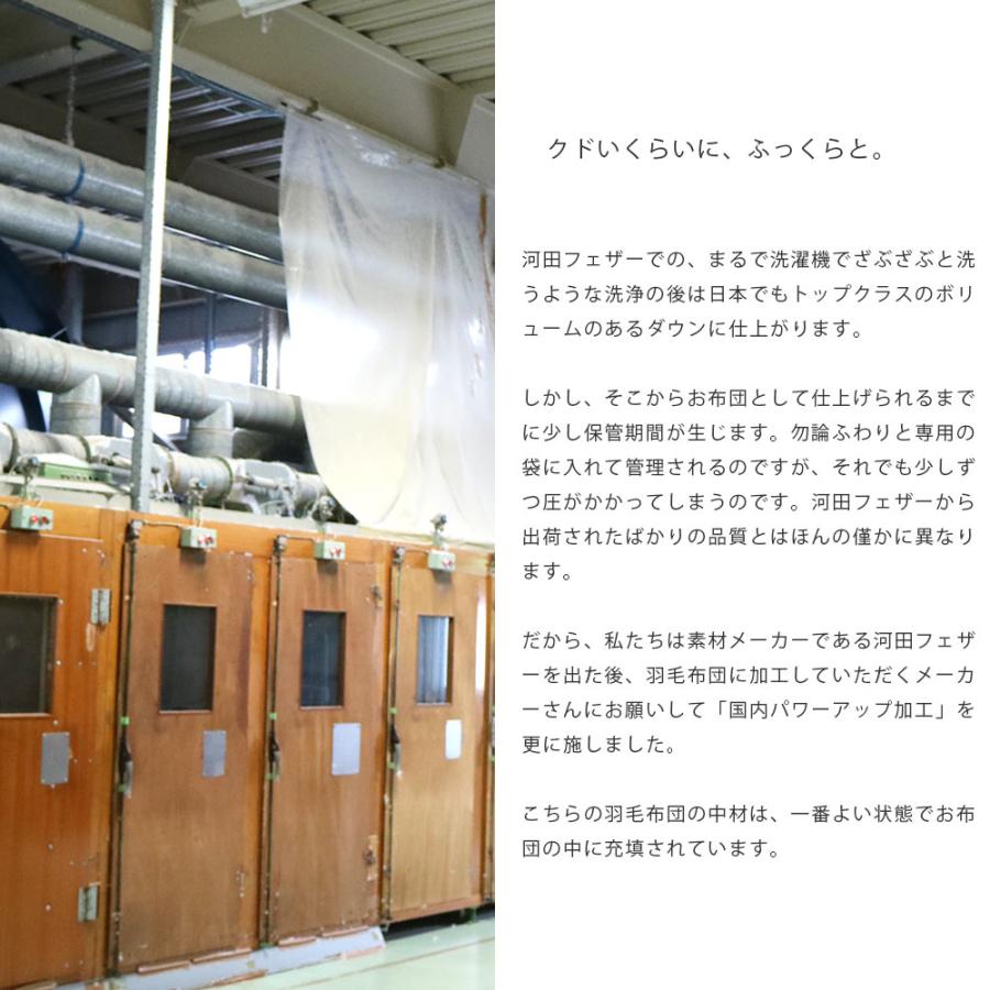 羽毛布団 クイーン 暖かい布団 日本製 グース93％ 国内洗浄 羽毛掛け布団 ふとん ロイヤルゴールドラベル おすすめ |  | 11