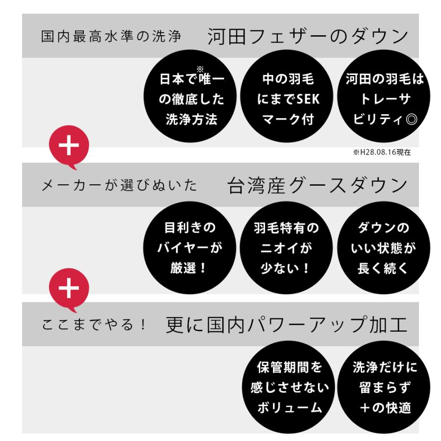 羽毛布団 クイーン 暖かい布団 日本製 グース93％ 国内洗浄 羽毛掛け布団 ふとん ロイヤルゴールドラベル おすすめ |  | 02