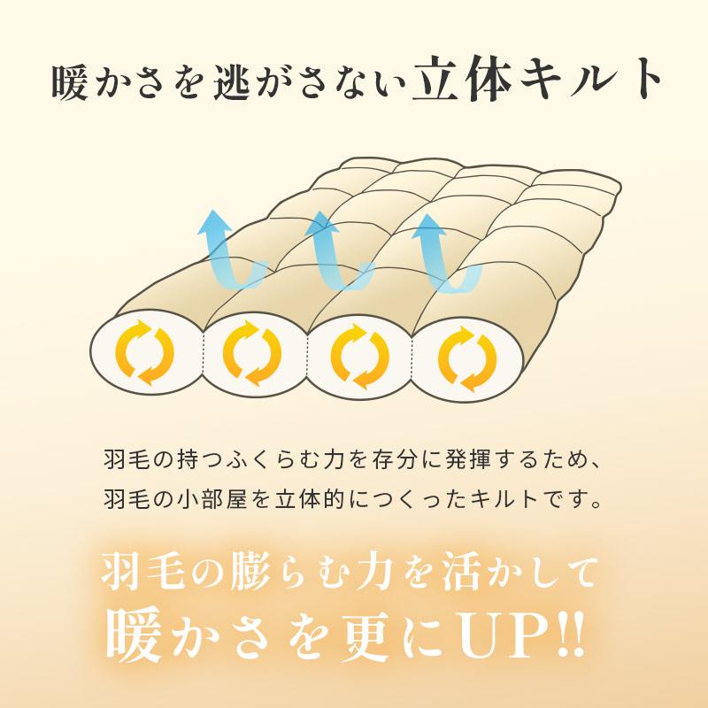 西川（nishikawa） 羽毛布団 クイーン フランス産ホワイトダックダウン