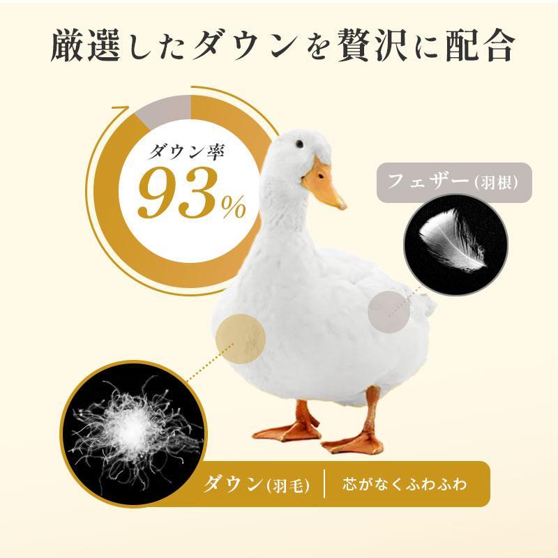 西川 羽毛布団 クイーン フランス産ダウン93％ 増量2.0kg 日本製 特殊立体キルト 冬用 羽毛掛け布団｜futon｜07