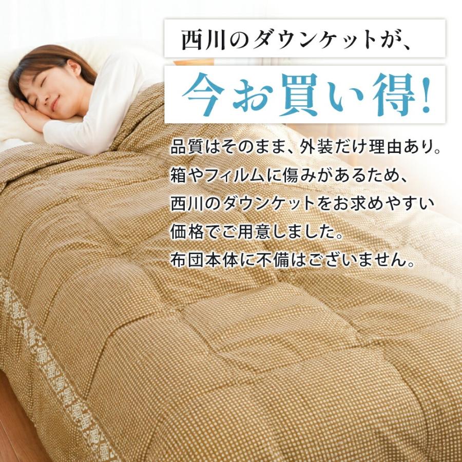 西川（nishikawa） 訳あり品 ダウンケット シングル 洗える 羽毛肌