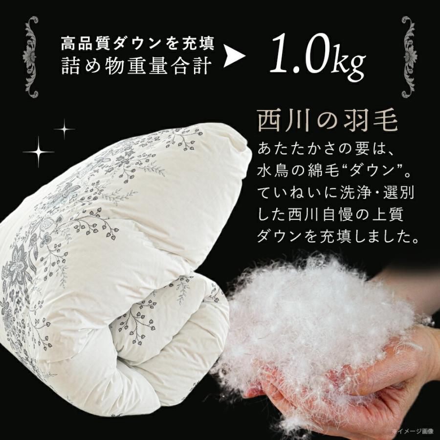 西川 羽毛布団 シングル イングランドダウン90% 1.0kg DP360