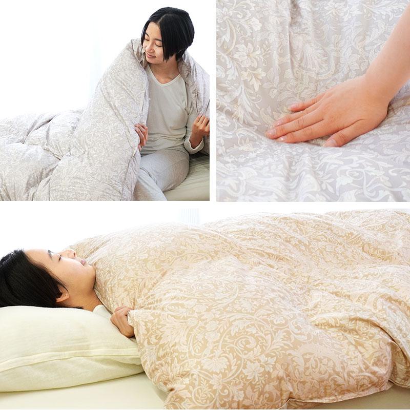 羽毛布団 シングル カナダ産 マザーグースダウン95％ 増量1.3kg 日本製