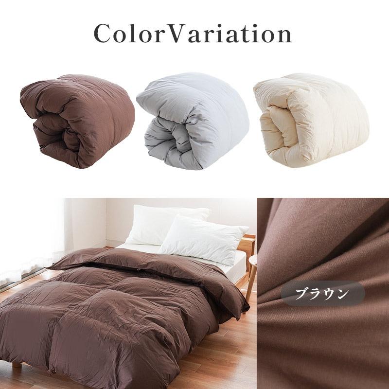 コインランドリーで洗える羽毛布団 シングル チェコ産ホワイト