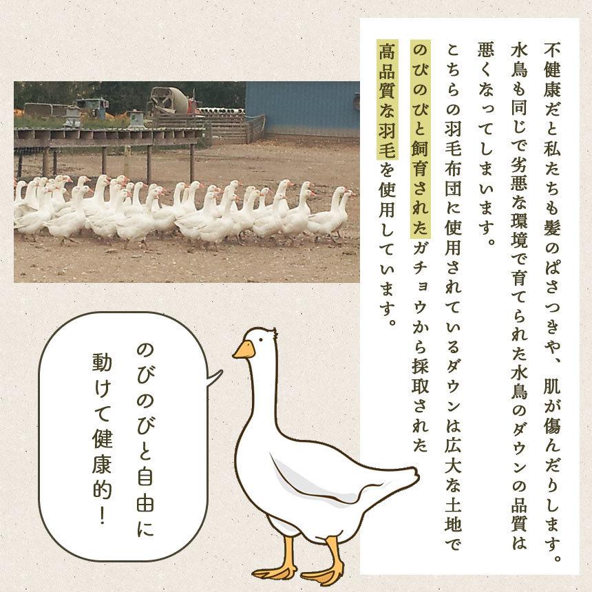 羽毛布団 シングル カナダ産グース93％ 増量1.2kg 日本製 簡易完全立体 