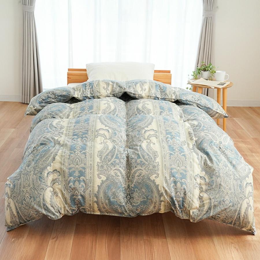 羽毛布団 シングルロング 日本製 ホワイトダックダウン85% 1.0kg入り